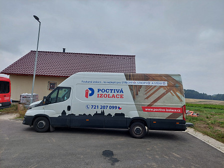 Izolace stropu bungalovů v Sověticích na Královéhradecku